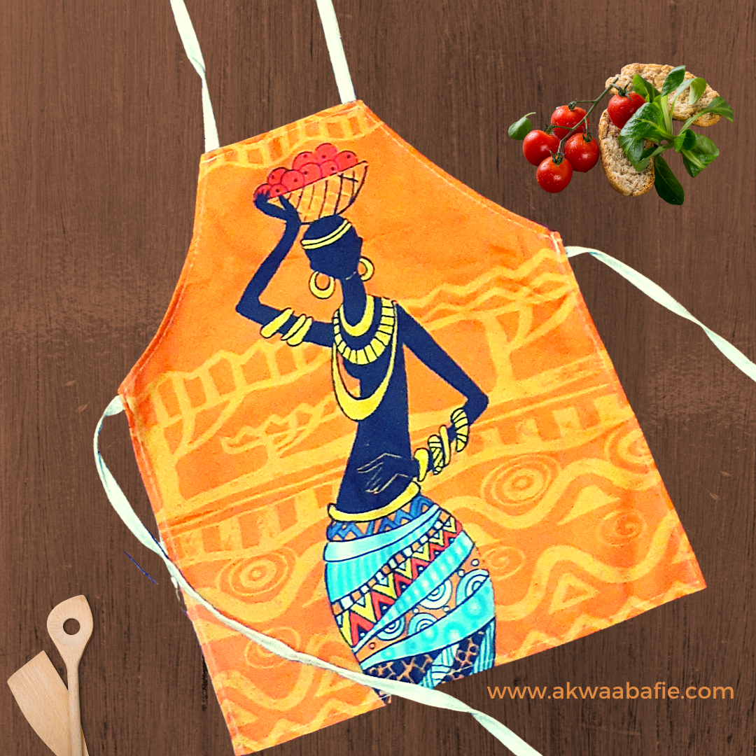 African Lady Apron - AkwaabaFie Decor